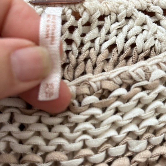 Free People Crochet Sweater XS Top
Long Sleeves BEIGE Ivory GREY
Boho Hippie - Picture 14 of 16